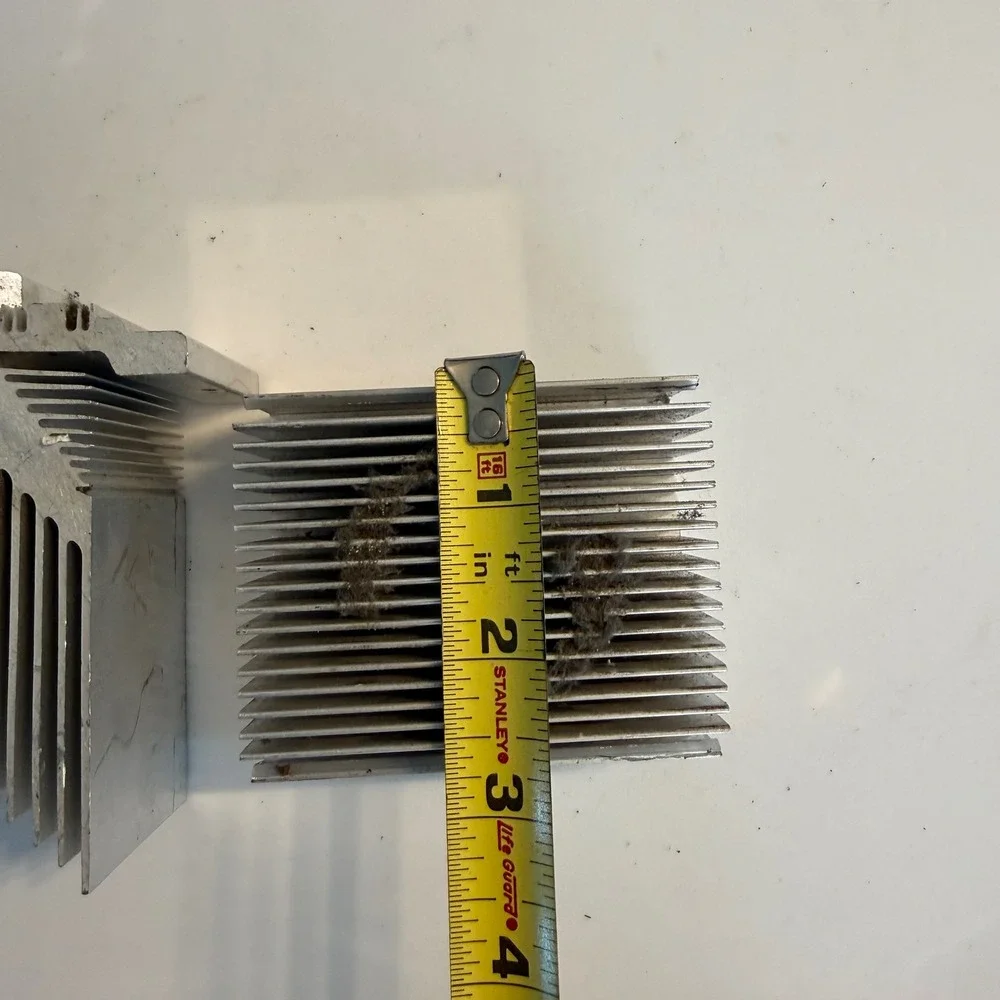 Dell‎ Aluminum Heatsink Lot 2pc CN-0RC651-73307-9B3-03BV Silver CPU Cooler Fin
